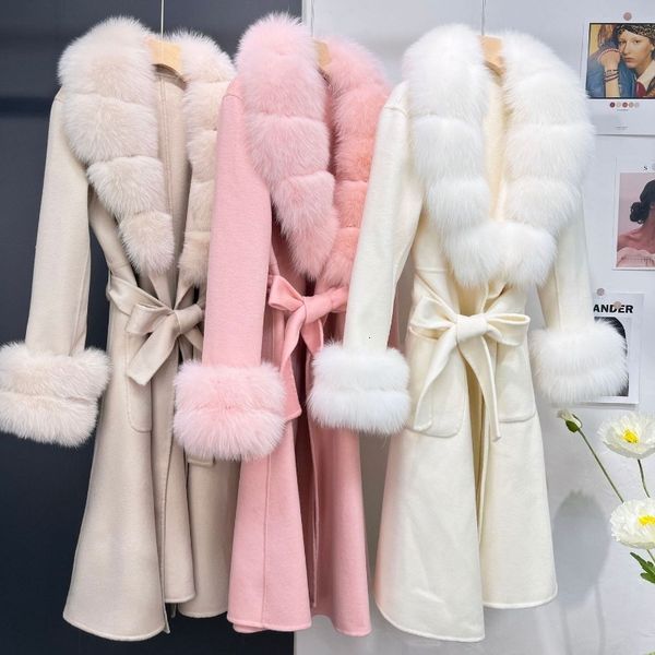 womens fur faux winter jacket women real coat natural collar cuffs long wool blended female warm thick outerwear streetwear 230824, Black
womens fur faux winter jacket women real coat natural collar cuffs long wool blended female warm thick outerwear streetwear 230824, Black
