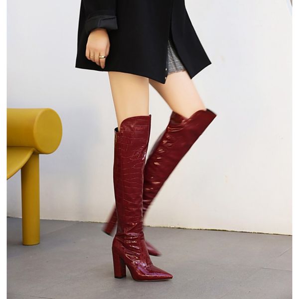 boot's boots autumn and winter fashion style modern overtheknee pointed toe platform high 10cm plus size 3448 230824, Black
boot's boots autumn and winter fashion style modern overtheknee pointed toe platform high 10cm plus size 3448 230824, Black