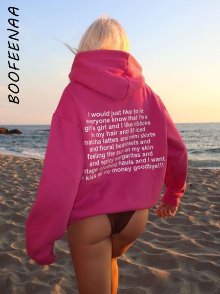 women's hoodies sweatshirts boofeenaa letter print pink graphic streetwear y2k hoodie pullovers 2023 autumn winter clothe c69de51 2308, Black
women's hoodies sweatshirts boofeenaa letter print pink graphic streetwear y2k hoodie pullovers 2023 autumn winter clothe c69de51 2308, Black