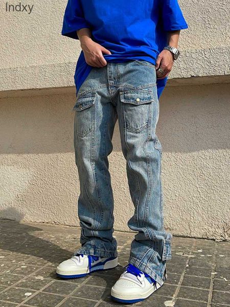 men's jeans new trendy large poets men's denim cargo pants streetwear skateboard fashion designer spliced slit full leng baggy jea, Blue
men's jeans new trendy large poets men's denim cargo pants streetwear skateboard fashion designer spliced slit full leng baggy jea, Blue