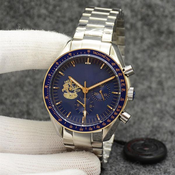 eyes on the stars watch chronograph sports battery power limited two tone gold blue dial quartz professional dive wristwatch stain235b, Slivery;brown
eyes on the stars watch chronograph sports battery power limited two tone gold blue dial quartz professional dive wristwatch stain235b, Slivery;brown
