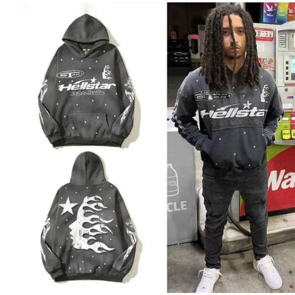 men's hoodies sweatshirts hellstar high street vintage letter print hoodie fashion sports men's and women's hoodies t230621, Black
men's hoodies sweatshirts hellstar high street vintage letter print hoodie fashion sports men's and women's hoodies t230621, Black