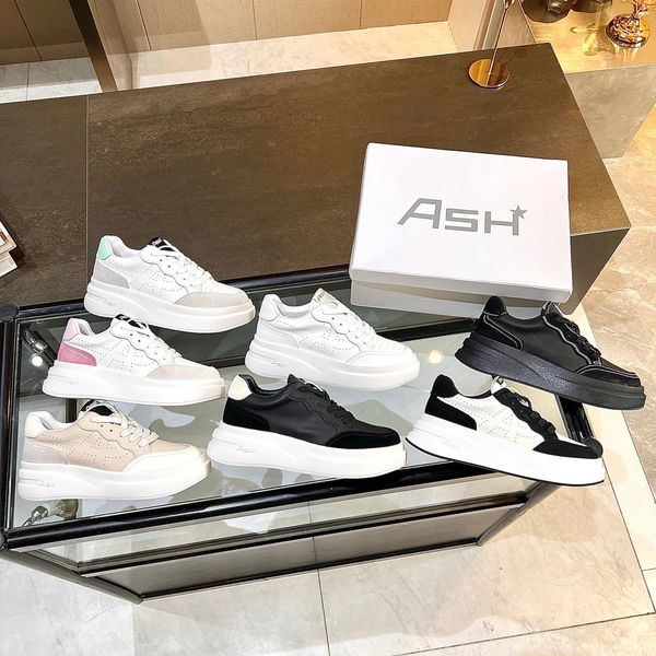 designer ash womens platform shoe mens leather white shoe couple travel sneaker leathers lining rubber solelight springback and increasing s, Black
designer ash womens platform shoe mens leather white shoe couple travel sneaker leathers lining rubber solelight springback and increasing s, Black