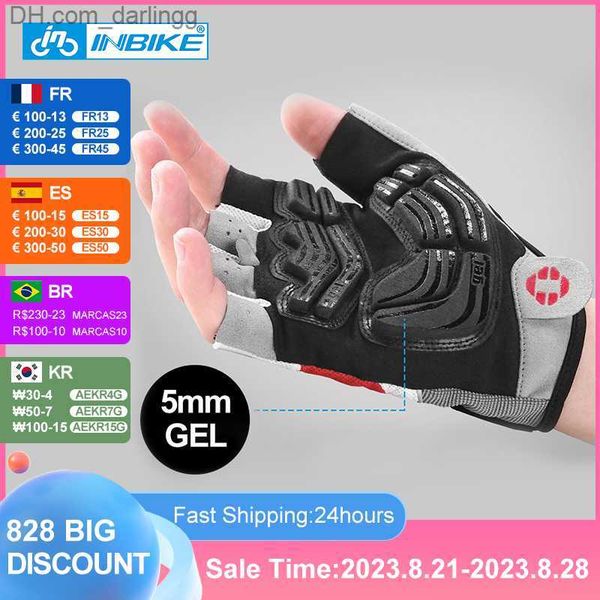 inbike shockproof gel pad cycling gloves half finger sport gloves men women summer bicycle gym fitness gloves mtb gloves if239 q230825, Black
inbike shockproof gel pad cycling gloves half finger sport gloves men women summer bicycle gym fitness gloves mtb gloves if239 q230825, Black