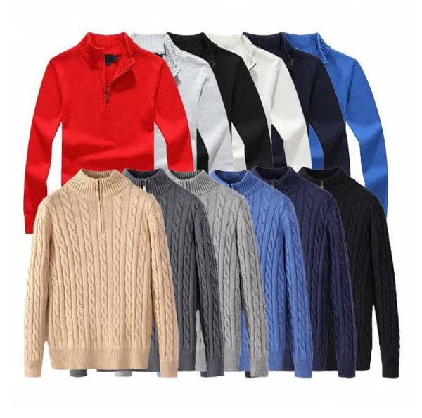 mens designer polo ralph sweater fleece shirts thick half zipper high neck warm pullover slim knit knitting jumpers small horse brand cotton, White;black
mens designer polo ralph sweater fleece shirts thick half zipper high neck warm pullover slim knit knitting jumpers small horse brand cotton, White;black