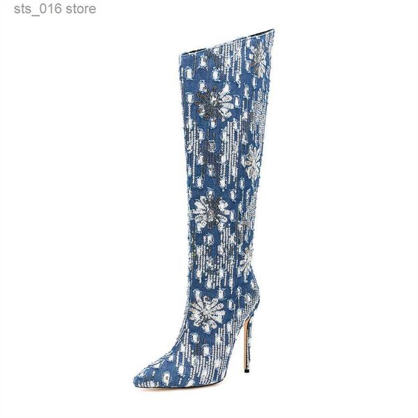 boots 2023 europe and america knee length 45 large boots women's stiletto heel printed fabric side zipper show banquet boots t230824, Black
boots 2023 europe and america knee length 45 large boots women's stiletto heel printed fabric side zipper show banquet boots t230824, Black