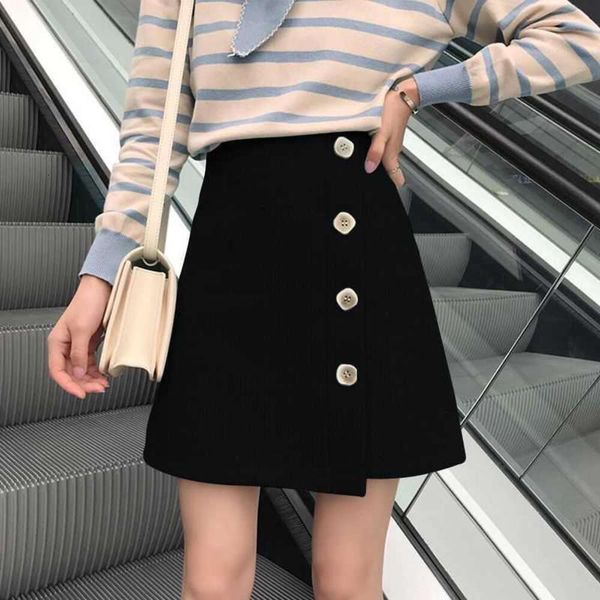irregular ins short skirt female summer high waist hong kong style a line all matching breasted, Black
irregular ins short skirt female summer high waist hong kong style a line all matching breasted, Black