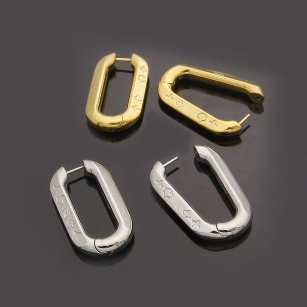 factory wholesale fashion v-shaped stainless steel u-shaped ear buckle is not allergic and does not fade couples gifts., Golden;silver
factory wholesale fashion v-shaped stainless steel u-shaped ear buckle is not allergic and does not fade couples gifts., Golden;silver