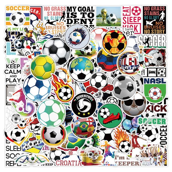 Image of 50 PCS New Football Stickers Decals Skateboard Motorcycle Laptop Phone Car Luggage Cool Sticker sticker