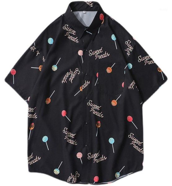 men039s casual shirts men women shirt short kawaii lollipop printing sleeve fitted anime manga clothes japanese style6624084, White;black
men039s casual shirts men women shirt short kawaii lollipop printing sleeve fitted anime manga clothes japanese style6624084, White;black