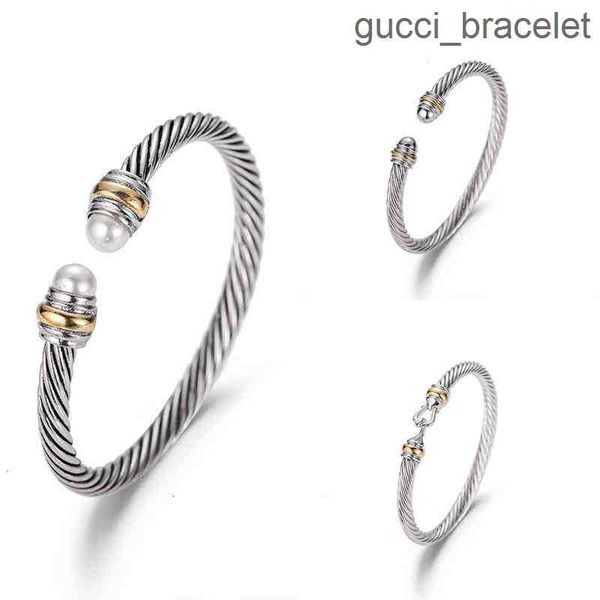 bracelet dy luxury designer twisted pearl head women fashion versatile twist bracelets jewelry platinum plated wedding gifts 5mm 4mm thick, Black
bracelet dy luxury designer twisted pearl head women fashion versatile twist bracelets jewelry platinum plated wedding gifts 5mm 4mm thick, Black