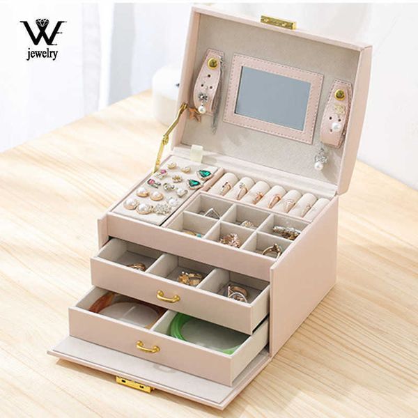 bling pu travel portable locked jewelry storage box threelayer makeup organizer ring earring necklace pouch case accessories 230814, Black;white
bling pu travel portable locked jewelry storage box threelayer makeup organizer ring earring necklace pouch case accessories 230814, Black;white