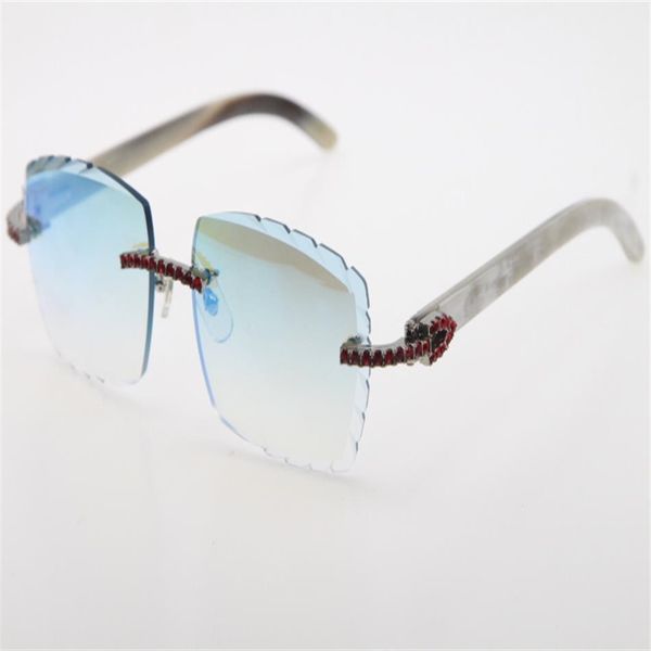 whole rimless red big stones sunglasses optical 3524012-a white genuine buffalo horn glasses carved lense eyewear288h, White;black 
whole rimless red big stones sunglasses optical 3524012-a white genuine buffalo horn glasses carved lense eyewear288h, White;black
