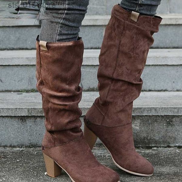 boots 2021 autumn winter women boots fashion pleated design faux suede knee-high comfortable loose high heels female boots shoes t230824, Black
boots 2021 autumn winter women boots fashion pleated design faux suede knee-high comfortable loose high heels female boots shoes t230824, Black