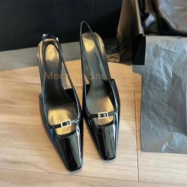 designer sandals 2023 spring toe-covered women's pointed toe high heels slingback metal buckle ladies shoes office party, Black
designer sandals 2023 spring toe-covered women's pointed toe high heels slingback metal buckle ladies shoes office party, Black