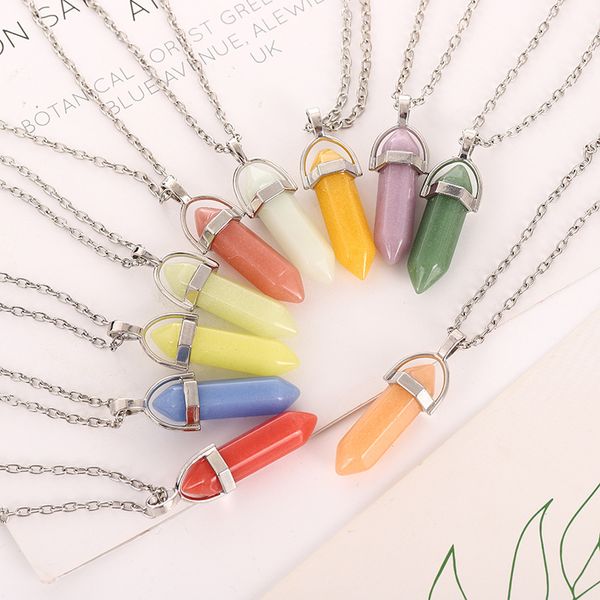 luminous stone hexagon charms chromatic glowing glow in the dark pendant necklace jewelry making wholesale ing, Silver
luminous stone hexagon charms chromatic glowing glow in the dark pendant necklace jewelry making wholesale ing, Silver