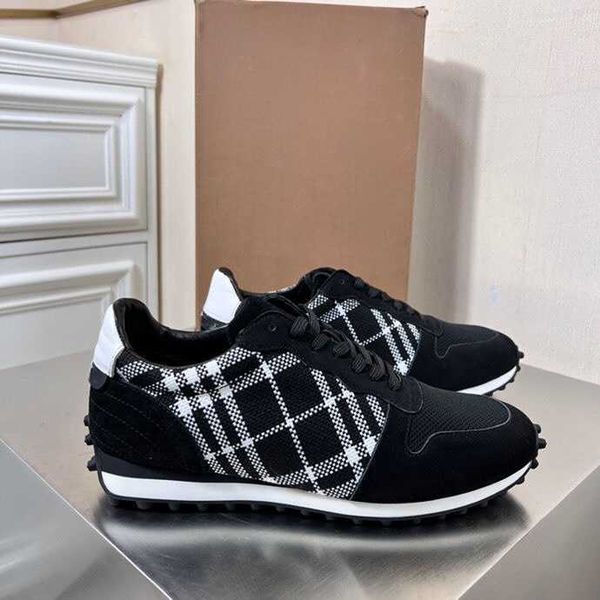 designer luxury men shoes fashion plaid nylon sneakers stitching nubuck leather outdoor causal shoe, Black
designer luxury men shoes fashion plaid nylon sneakers stitching nubuck leather outdoor causal shoe, Black