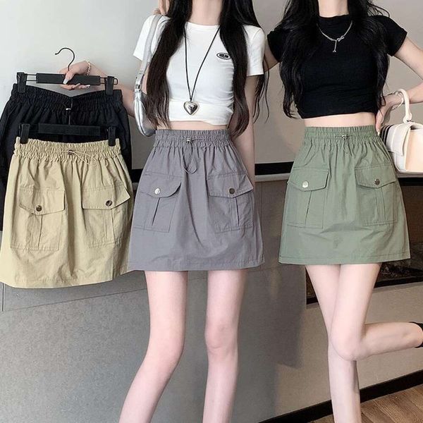 korean version of the drawstring waist slimming skirt for women casual age reducing all matching anti revealing, Black
korean version of the drawstring waist slimming skirt for women casual age reducing all matching anti revealing, Black