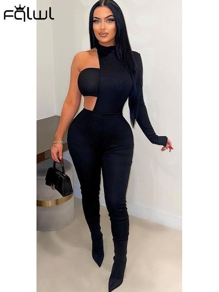 women's jumpsuits rompers fqlwl summer streetwear black jumpsuits outfits for women one pieces one shoulder full body jumpsuit bodycon, Black;white
women's jumpsuits rompers fqlwl summer streetwear black jumpsuits outfits for women one pieces one shoulder full body jumpsuit bodycon, Black;white