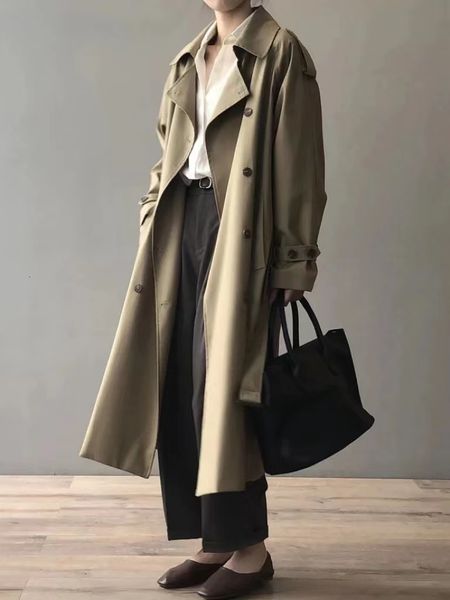 women's trench coats autumn classic khaki long trench coats women oversize korean fashion belt windbreaker fall spring overcoat double, Tan;black
women's trench coats autumn classic khaki long trench coats women oversize korean fashion belt windbreaker fall spring overcoat double, Tan;black