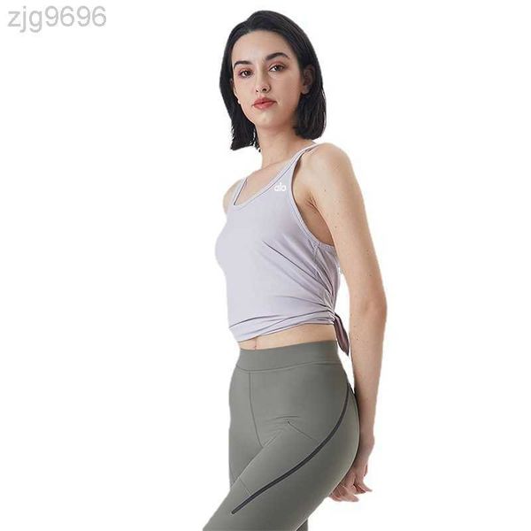 23ss desginer aloyoga bra women's summer thin breathable quick-drying t-shirt loose skin sleeveless blouse vest, White
23ss desginer aloyoga bra women's summer thin breathable quick-drying t-shirt loose skin sleeveless blouse vest, White