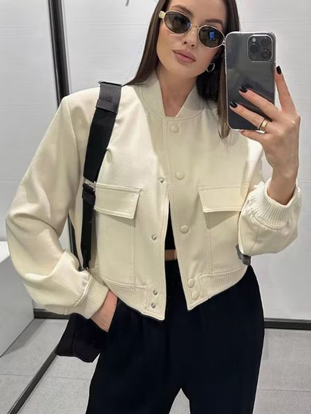 women's two piece pants traf women solid pilot jacket sets spring fashion pockets hidden breasted coats front zipper half shorts street, White
women's two piece pants traf women solid pilot jacket sets spring fashion pockets hidden breasted coats front zipper half shorts street, White