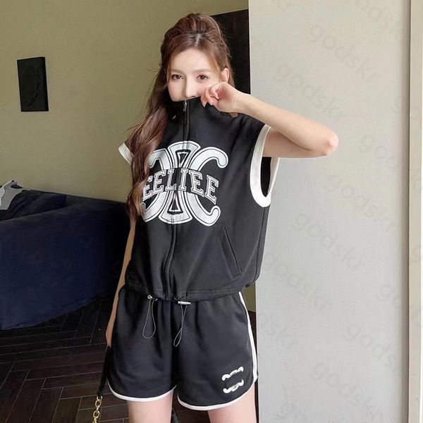 causal women sport waistcoat shorts fashion sleeveless vest logo print zipper camisole elastic waist loose shorts vest set, Gray
causal women sport waistcoat shorts fashion sleeveless vest logo print zipper camisole elastic waist loose shorts vest set, Gray