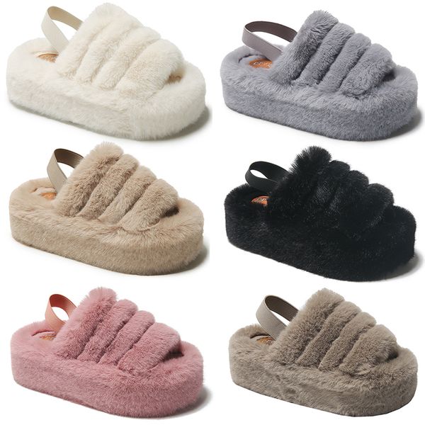2023 home plush flat platform cotton slippers women white black gray pink beige elastic band casual color6
2023 home plush flat platform cotton slippers women white black gray pink beige elastic band casual color6