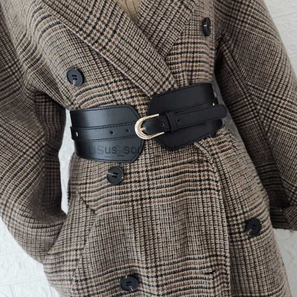 belts luxury ladies wide belt elastic vintage buckle leather wide fashion wild pin buckle women's belt waist seal belt l0825, Black;brown
belts luxury ladies wide belt elastic vintage buckle leather wide fashion wild pin buckle women's belt waist seal belt l0825, Black;brown