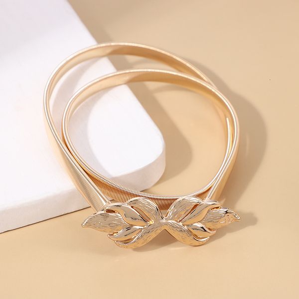 waist chain belts fashion womens gold elastic bowknot belt ladies designer versatile dress decorative clothing accessories 230825
waist chain belts fashion womens gold elastic bowknot belt ladies designer versatile dress decorative clothing accessories 230825