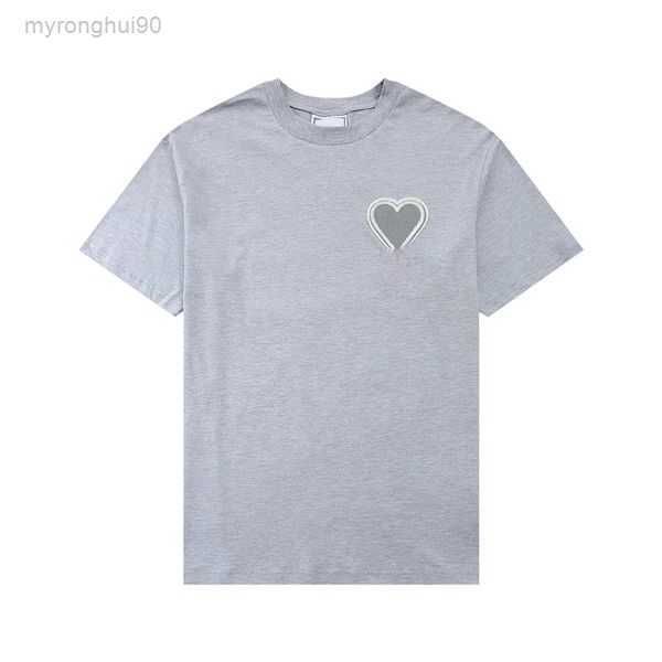 paris fashion mens designer t shirt amis embroidered red heart solid color big love short sleeve t-shirt for men and women with the same par, White;black
paris fashion mens designer t shirt amis embroidered red heart solid color big love short sleeve t-shirt for men and women with the same par, White;black