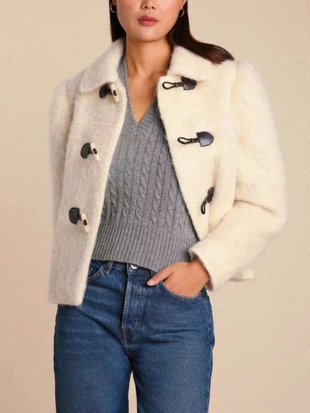 womens wool blends women short jacket turndown collar blend cowboy buckle long sleeve woolen coat 230824, Black
womens wool blends women short jacket turndown collar blend cowboy buckle long sleeve woolen coat 230824, Black