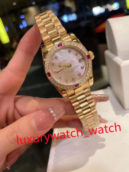 women's watch 31mm stainless steel datejust woman automatic 2813 movement diamond bezel lady ladies wristwatches, Slivery;brown 
women's watch 31mm stainless steel datejust woman automatic 2813 movement diamond bezel lady ladies wristwatches, Slivery;brown