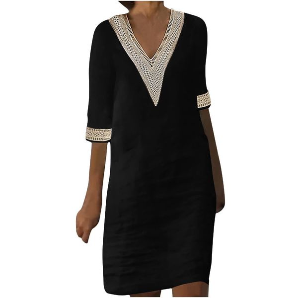 basic casual dresses y2k dress for women summer dres clothing vintage fashion lace elegant streetwear cotton linen vestido de festa 230824, Black;gray
basic casual dresses y2k dress for women summer dres clothing vintage fashion lace elegant streetwear cotton linen vestido de festa 230824, Black;gray