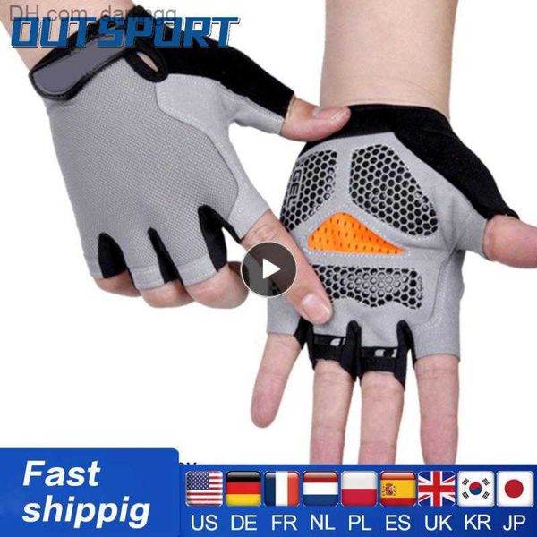 men gym gloves half finger body building training sports exercise cycling sport workout glove for men women bicycle accessories q230825, Black
men gym gloves half finger body building training sports exercise cycling sport workout glove for men women bicycle accessories q230825, Black