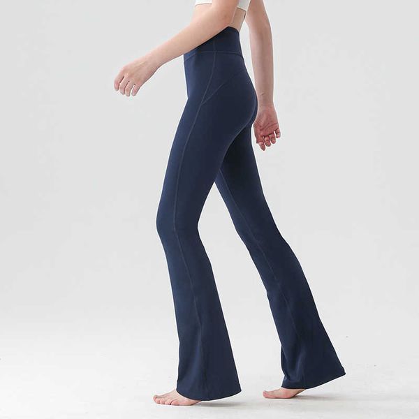 lu no awkwardness thread high waist hip lift wide legs slim appearance wearing micro horn yoga pants for women, Black
lu no awkwardness thread high waist hip lift wide legs slim appearance wearing micro horn yoga pants for women, Black