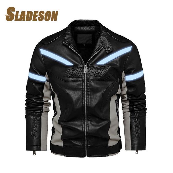 men's jackets 2023 winter jacket men motorcycle leather highquality wool lining reflective strip retro outdoor windproof bike coat man, Black;brown
men's jackets 2023 winter jacket men motorcycle leather highquality wool lining reflective strip retro outdoor windproof bike coat man, Black;brown