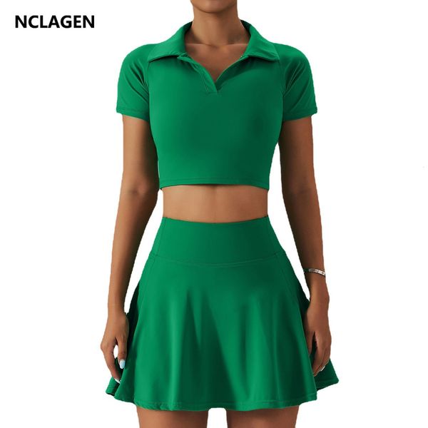 women's leggings nclagen tennis suit women's spring nude outdoor running fitness sportwear casual tshirt skirt set 2 piece gym clo, Black
women's leggings nclagen tennis suit women's spring nude outdoor running fitness sportwear casual tshirt skirt set 2 piece gym clo, Black