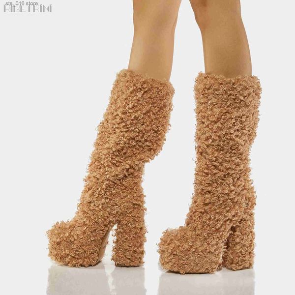 boots ribetrini platform furry faux fur women knee high boots winter slip on brand design high heels long boots shoes big size 43 t230824, Black
boots ribetrini platform furry faux fur women knee high boots winter slip on brand design high heels long boots shoes big size 43 t230824, Black