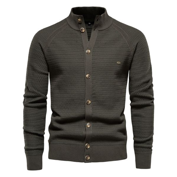 men's sweaters aiopeson knitted mens cardigan cotton button mock neck sweater for men winter fashion designer cardigans men 230824, White;black
men's sweaters aiopeson knitted mens cardigan cotton button mock neck sweater for men winter fashion designer cardigans men 230824, White;black