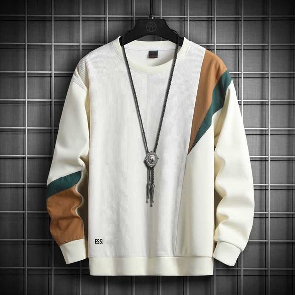 spring autumn sweatshirt designer hoodie mens sweater stitching round neck long sleeved shirt fashion trend pullover loose coat, Black
spring autumn sweatshirt designer hoodie mens sweater stitching round neck long sleeved shirt fashion trend pullover loose coat, Black