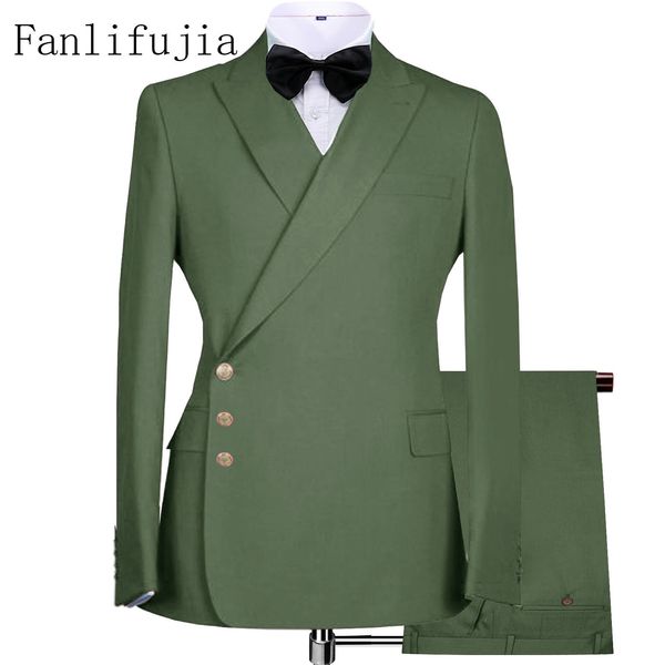 men's suits blazers fanlifujia 2023 designed three side buttons blazer fashion men formal costume homme italy style groom wedding tuxed, White;black
men's suits blazers fanlifujia 2023 designed three side buttons blazer fashion men formal costume homme italy style groom wedding tuxed, White;black