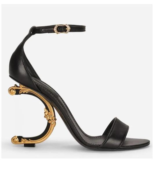 women sandals shoes gladiator elegant summer brands keira polished calfskin baroquel heels lady pop heel gold-plated carbon lady dress party, Black
women sandals shoes gladiator elegant summer brands keira polished calfskin baroquel heels lady pop heel gold-plated carbon lady dress party, Black