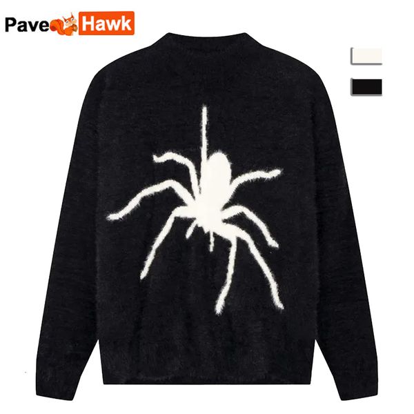 men's sweaters spider pattern y2k sweater men women retro oversized knitted jumpers autumn streetwear harajuku pullover sweaters street, White;black
men's sweaters spider pattern y2k sweater men women retro oversized knitted jumpers autumn streetwear harajuku pullover sweaters street, White;black