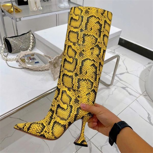 boots wine glass heel snakeskin women's knee high pointed toe side zipper women all kinds of colors bottes femelles 230824, Black
boots wine glass heel snakeskin women's knee high pointed toe side zipper women all kinds of colors bottes femelles 230824, Black