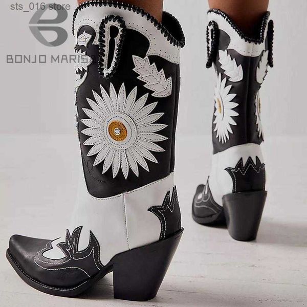 boots cowboy mid calf boots woman floral embroidery slip on riding shoes autumn winter design brand luxury cowgirls western boots t230824, Black
boots cowboy mid calf boots woman floral embroidery slip on riding shoes autumn winter design brand luxury cowgirls western boots t230824, Black