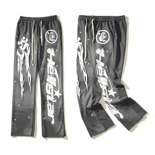 223 european and american high street trendy terry straight leg pants with retro clay prints worn out sports and leisure pants flared pants, Black
223 european and american high street trendy terry straight leg pants with retro clay prints worn out sports and leisure pants flared pants, Black