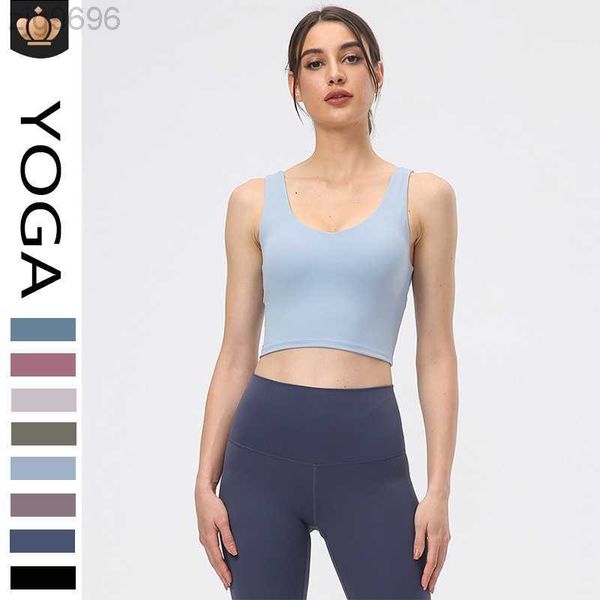 desginer al yoga bra women's deep v low neck cross back sports tank nude feel lightweight bra 23ss, White
desginer al yoga bra women's deep v low neck cross back sports tank nude feel lightweight bra 23ss, White
