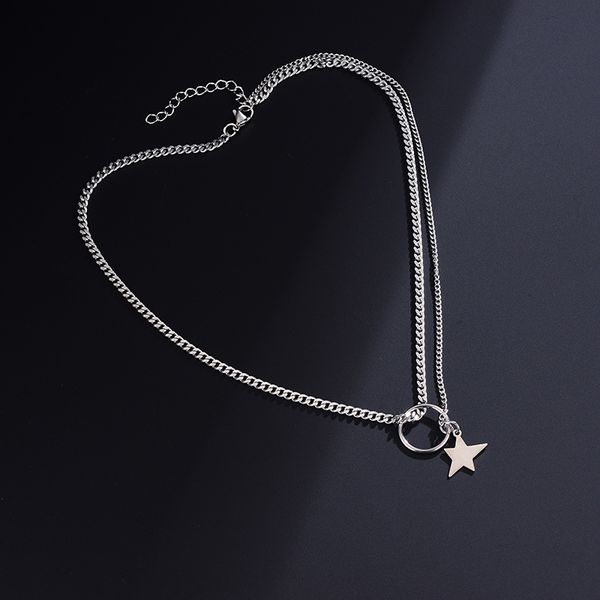 necklace cuban link chain for women men with star pendant fashion jewelry chain link necklace for women, Silver
necklace cuban link chain for women men with star pendant fashion jewelry chain link necklace for women, Silver