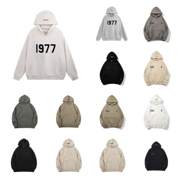 designer hoodies essentailhoodie ess 1977 printed reflective letter hoody pullover sweatshirts cotton hooded oversized hoodie jogging tracks, Black
designer hoodies essentailhoodie ess 1977 printed reflective letter hoody pullover sweatshirts cotton hooded oversized hoodie jogging tracks, Black